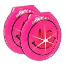 Amphipod Vizlet LED (Round Pink Smiley Face 2-Pk) - Bauman's Running & Walking Shop