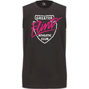 B-Core Black - Sleeveless Tee - GFAC Pink Flint - Bauman's Running & Walking Shop