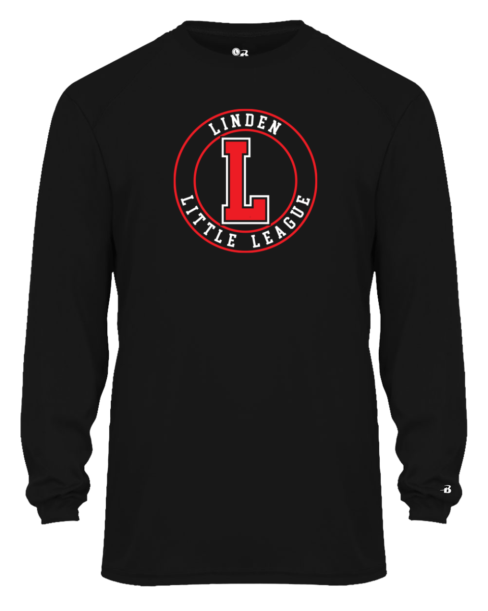 B-Core Long Sleeve Performance Tee- Linden Little League - Bauman's Running & Walking Shop