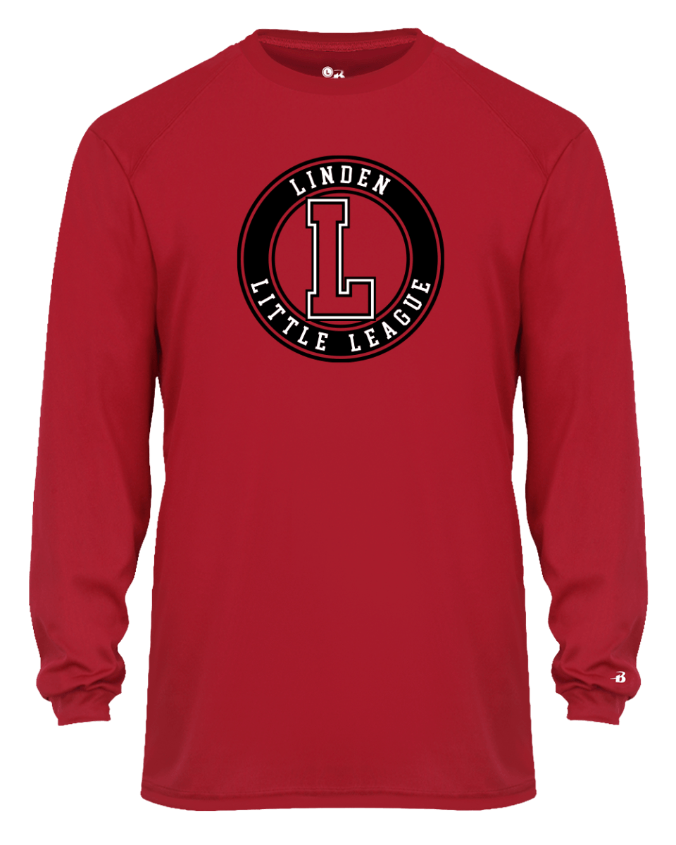 B-Core Long Sleeve Performance Tee- Linden Little League - Bauman's Running & Walking Shop
