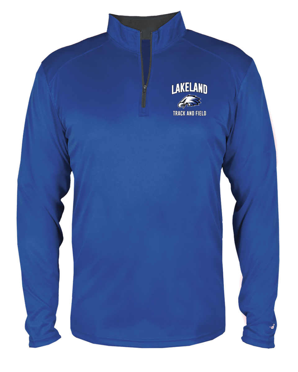 B-Core Men's 1/4 Zip - Lakeland Track - Bauman's Running & Walking Shop