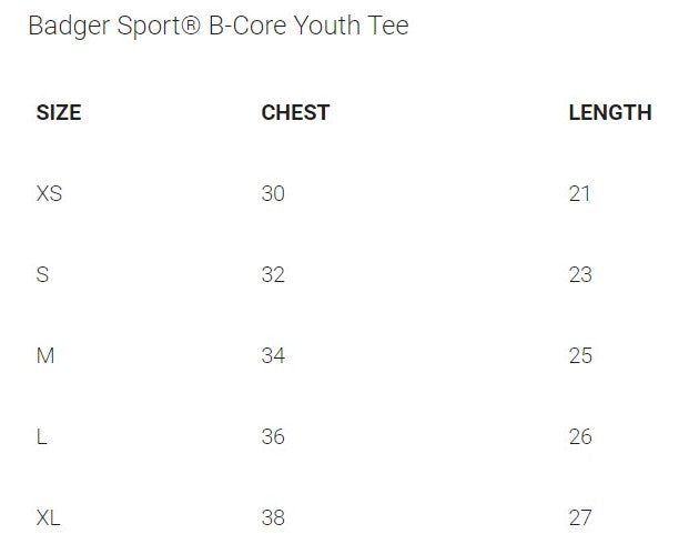 B-Core Short Sleeve Performance Tee- Linden Little League - Bauman's Running & Walking Shop