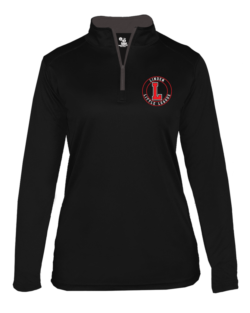B-Core Women's 1/4 Zip - Linden Little League - Bauman's Running & Walking Shop