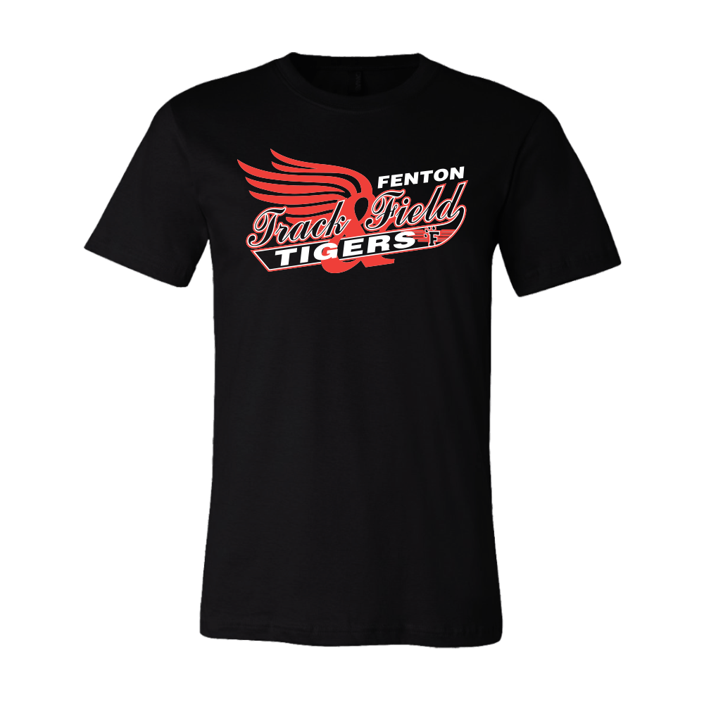 BELLA+CANVAS Unisex Jersey Tee - Black/Dark HTH D2 - Bauman's Running & Walking Shop