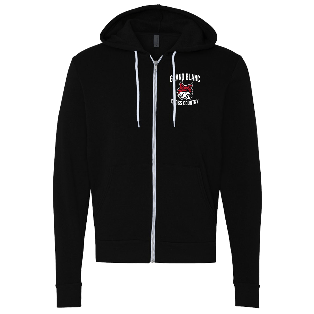 BELLA+CANVAS Unisex Sponge Fleece Full-Zip Hoodie - GBXC - Bauman's Running & Walking Shop