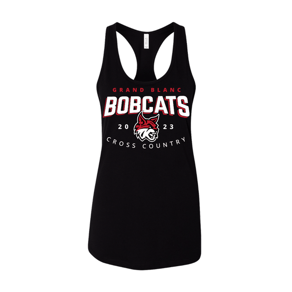 BELLA+CANVAS Women's Jersey Racerback Tank - Bobcats 2023 - Bauman's Running & Walking Shop