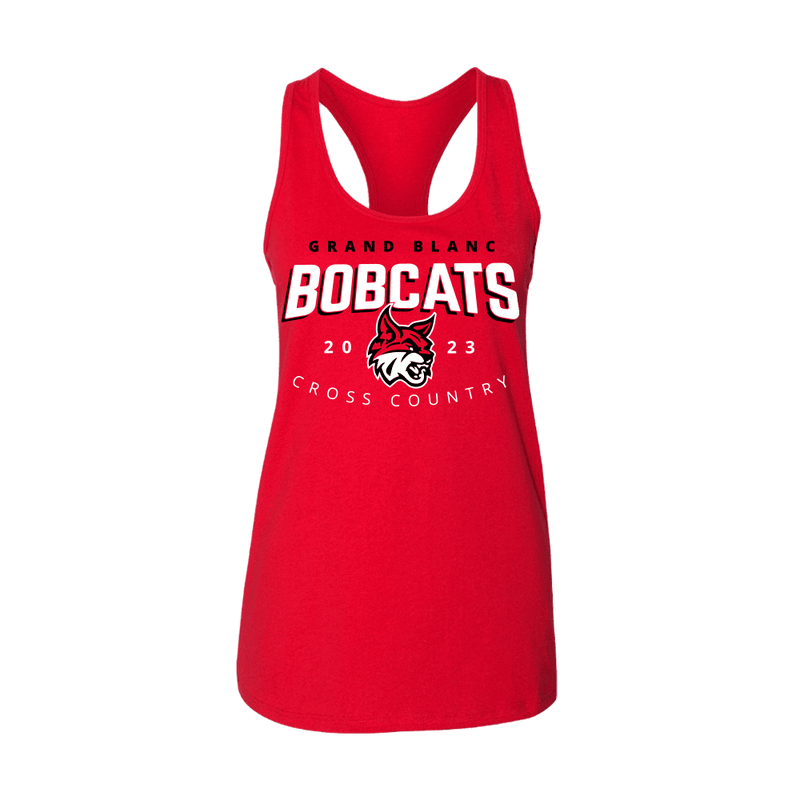 BELLA+CANVAS Women's Jersey Racerback Tank - Bobcats 2023 - Bauman's Running & Walking Shop