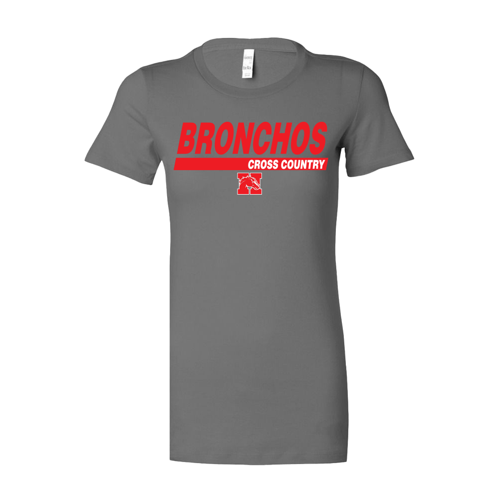 BELLA+CANVAS Women's Slim Fit Tee - Bronchos XC - Bauman's Running & Walking Shop