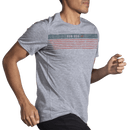 Brooks Running Men's Distance Short Sleeve 2.0 RUN USA - Bauman's Running & Walking Shop