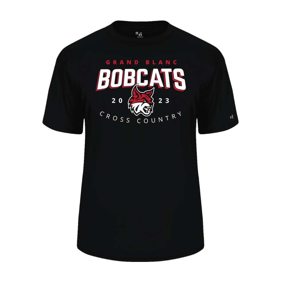 Copy of B-Core Short Sleeve Tee - Bobcats 2023 - Bauman's Running & Walking Shop