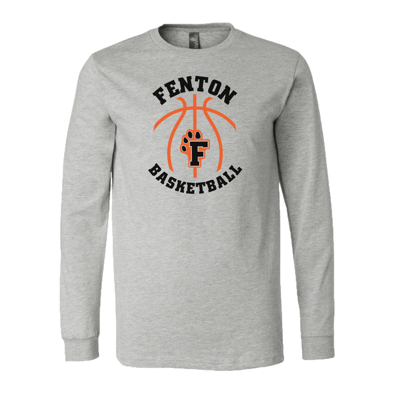 Copy of Fenton Basketball - Athletic Heather - LS Jersey Tee - Bauman's Running & Walking Shop