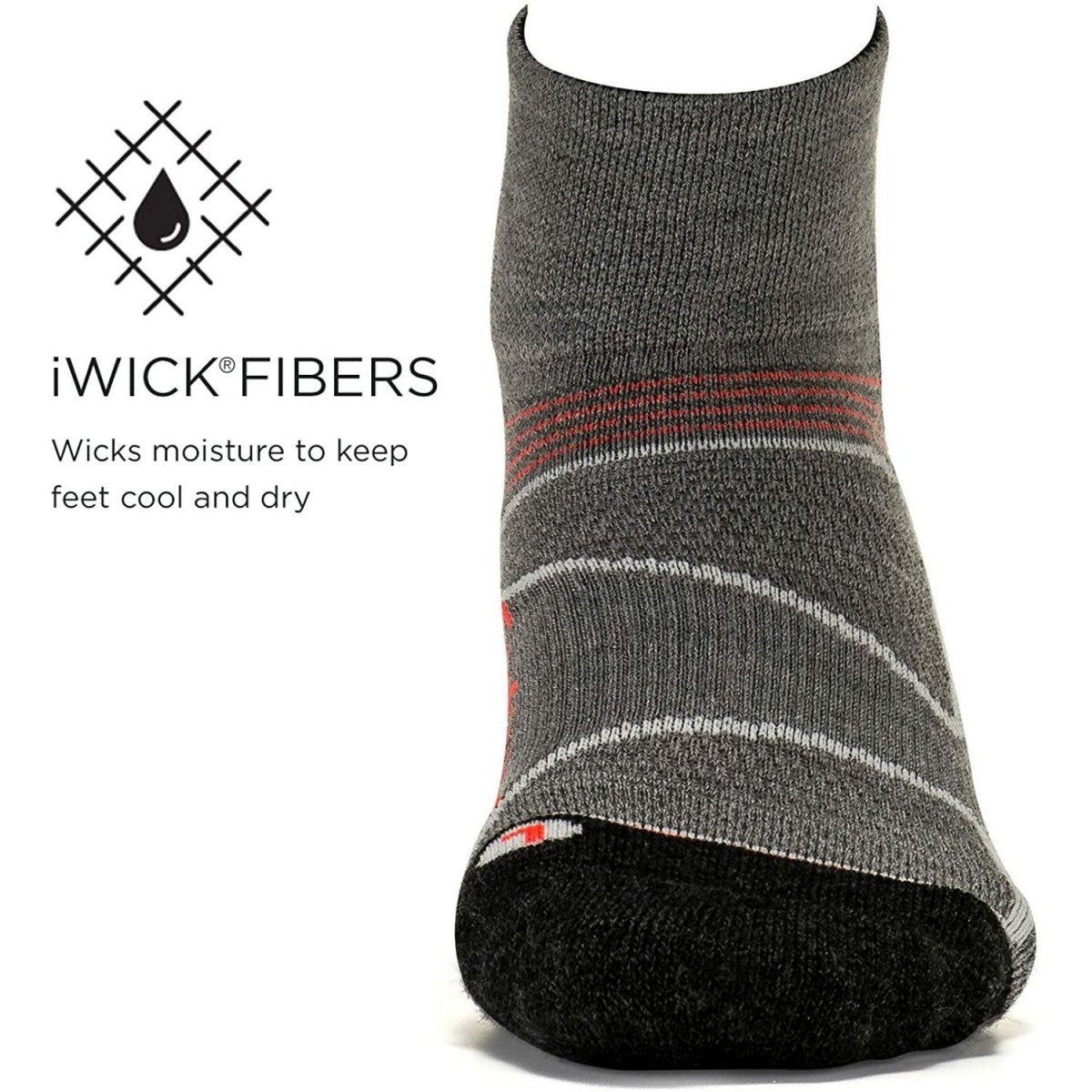 Features Elite Cushion Low Cut - Bauman's Running & Walking Shop