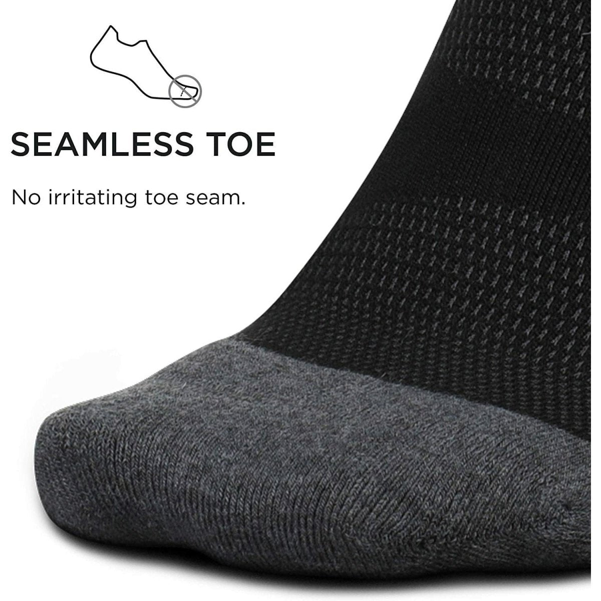 Feetures Elite Max Cushion No Show Tab - Bauman's Running & Walking Shop