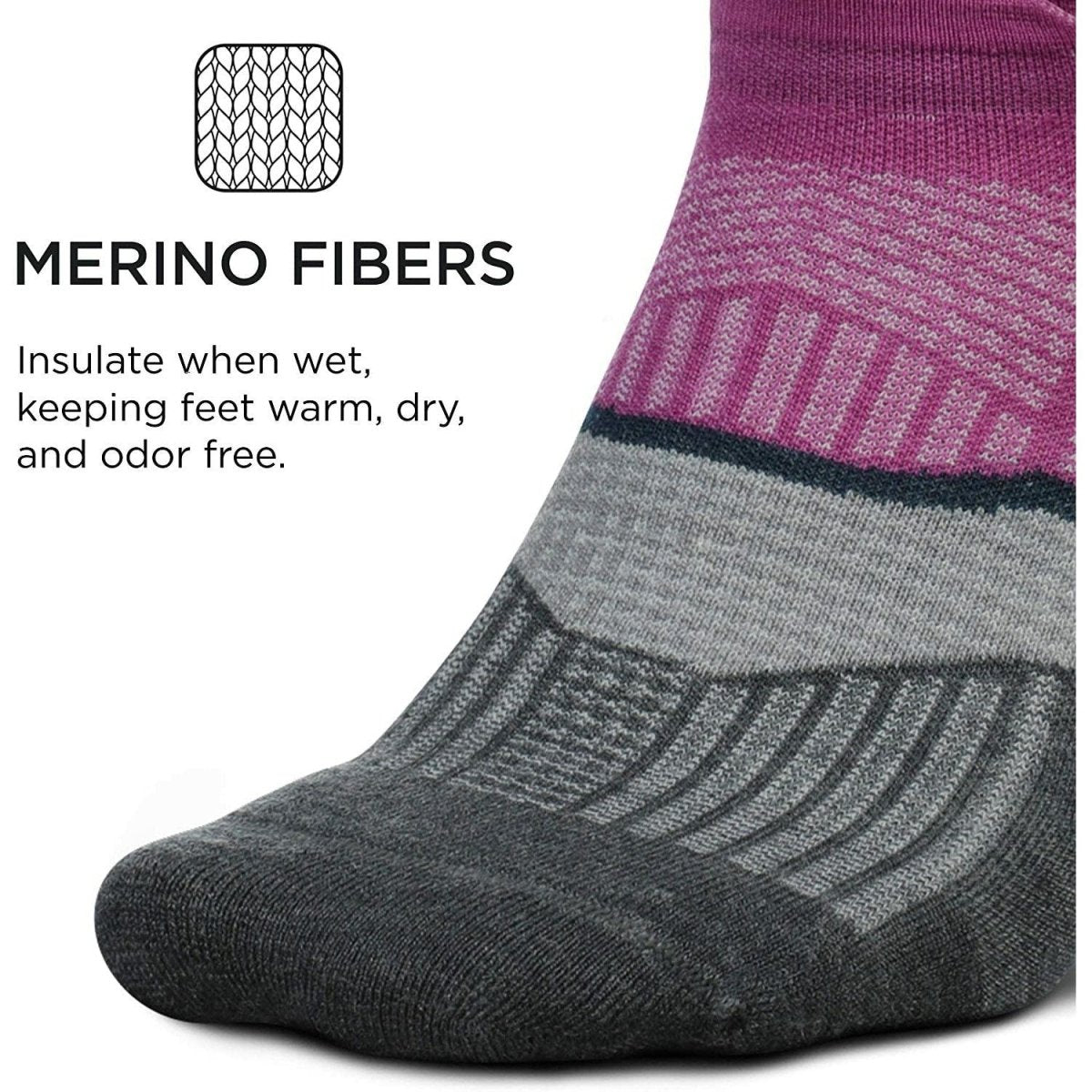 Feetures Elite Merino+ Ultra Light No Show Tab Socks - Bauman's Running & Walking Shop