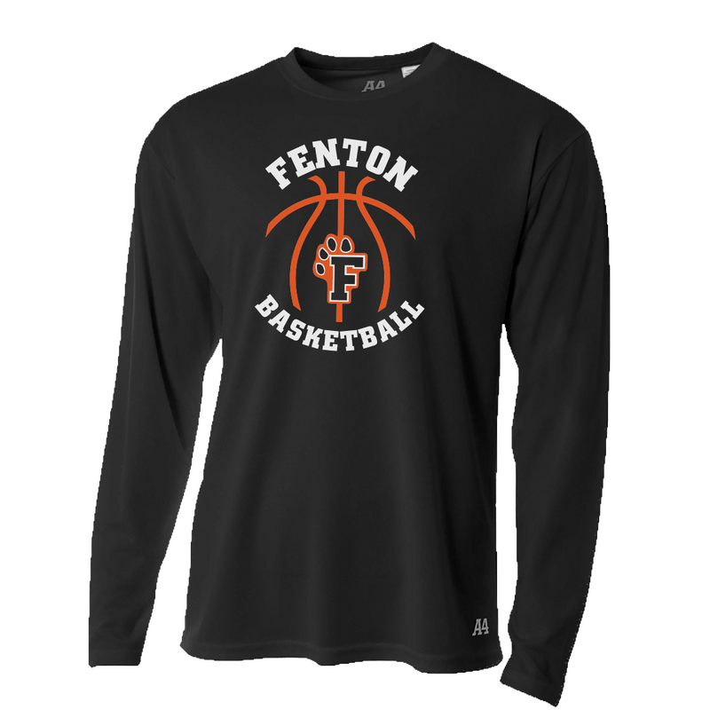 Fenton Baskeball - Dri-Fit LS T-shirt - Black - Bauman's Running & Walking Shop