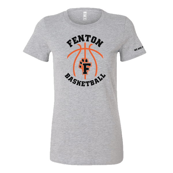 Fenton Basketball - Athletic Heather - Ladies Favorite Tee - Bauman's Running & Walking Shop