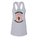 Fenton Basketball - Athletic Heather - Ladies Jersey Racerback Tank - Bauman's Running & Walking Shop