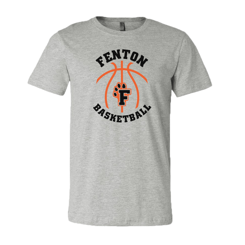 Fenton Basketball - Athletic Heather - Unisex Jersey Tee - Bauman's Running & Walking Shop