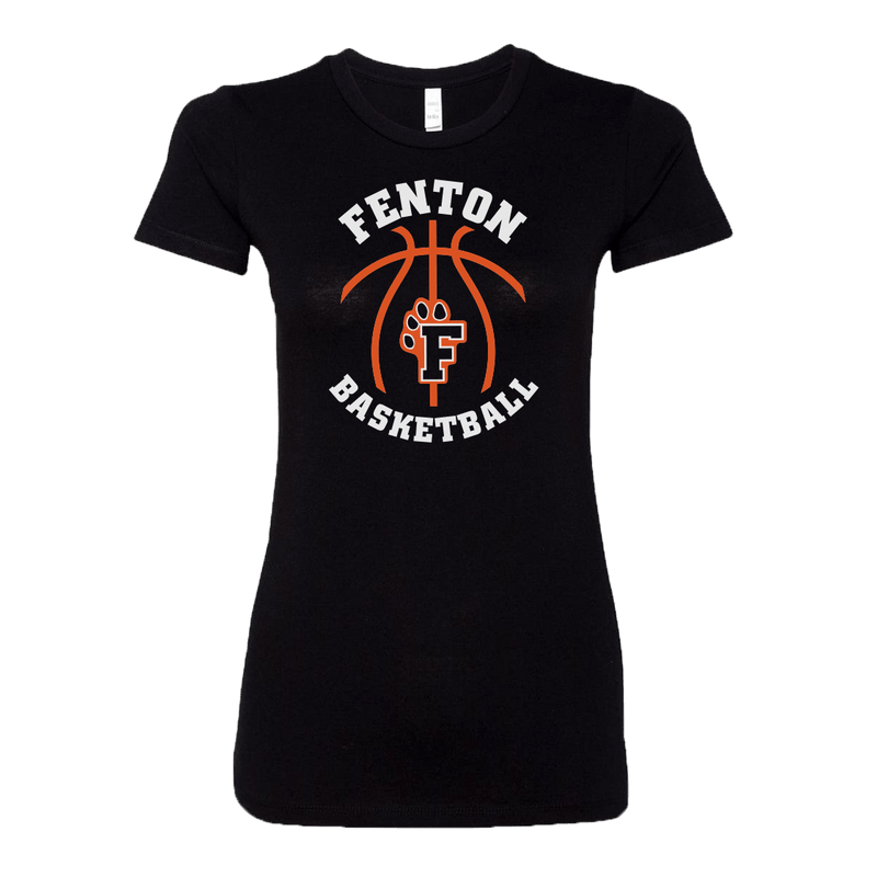 Fenton Basketball - Black - Ladies Favorite Tee - Bauman's Running & Walking Shop