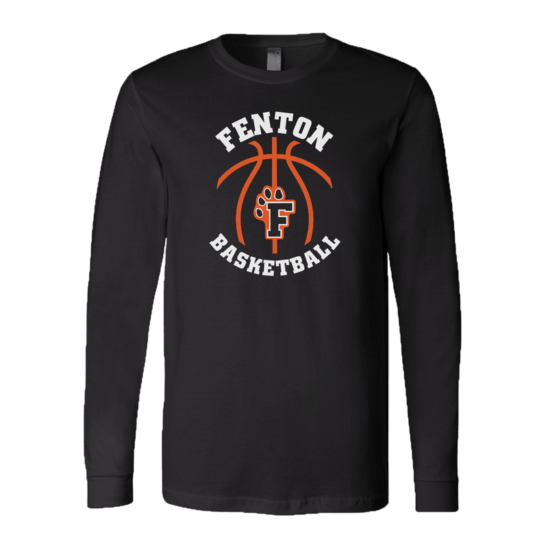 Fenton Basketball - Black - LS Jersey Tee - Bauman's Running & Walking Shop