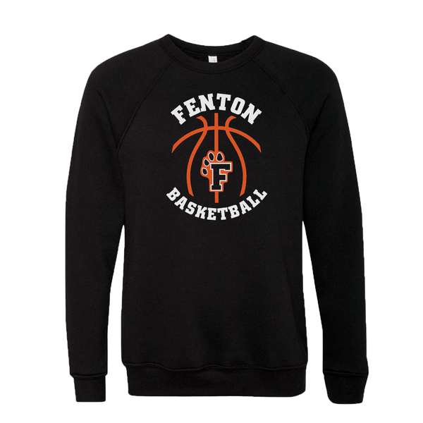 Fenton Basketball - Black - Sponge Crewneck - Bauman's Running & Walking Shop