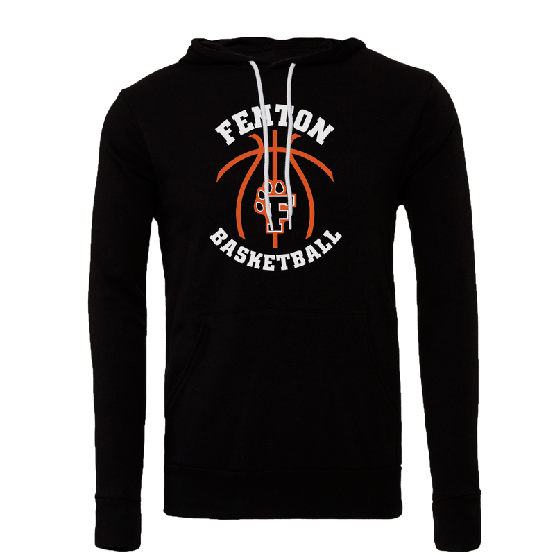 Fenton Basketball - Black - Sponge Hoodie - Bauman's Running & Walking Shop