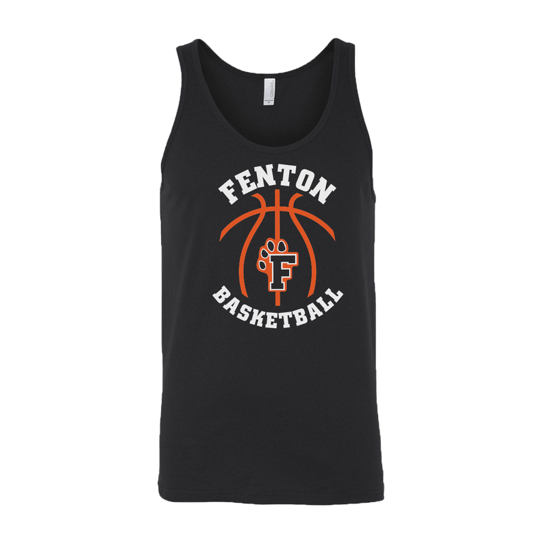 Fenton Basketball - Black - Unisex Jersey Tank - Bauman's Running & Walking Shop