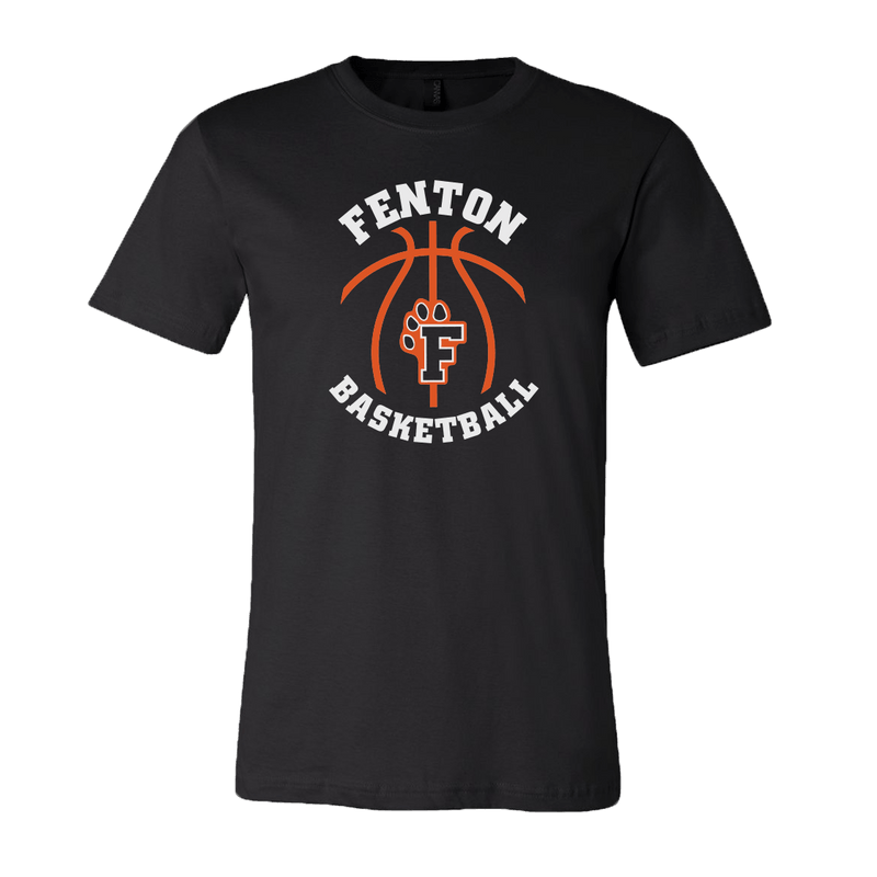 Fenton Basketball - Black - Unisex Jersey Tee - Bauman's Running & Walking Shop