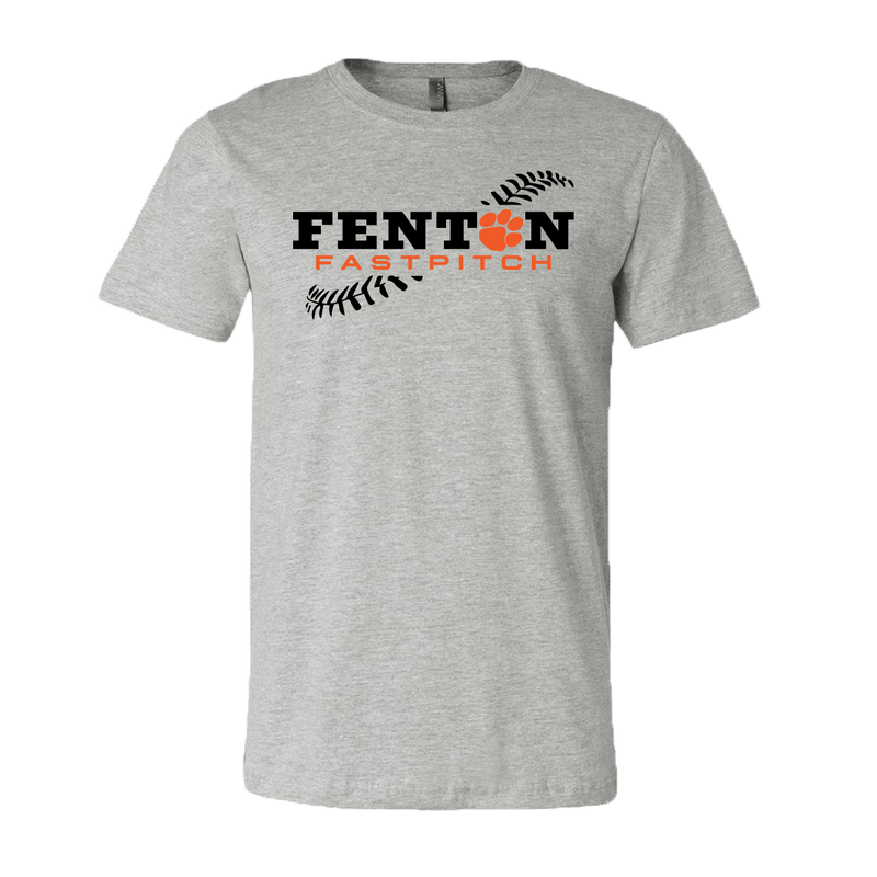Fenton Fastpitch - Althletic Heather - Unisex Jersey Tee - Bauman's Running & Walking Shop