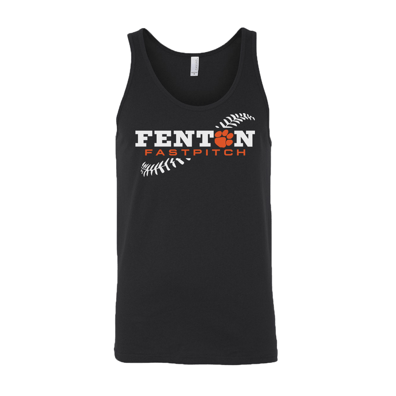 Fenton Fastpitch - Black - Unisex Jersey Tank - Bauman's Running & Walking Shop