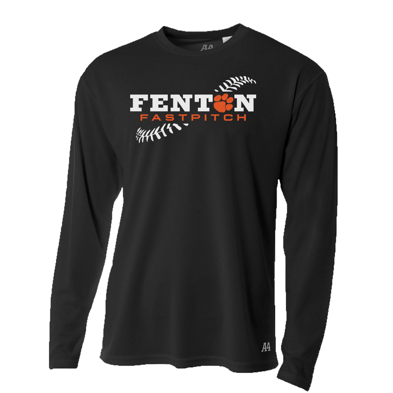 Fenton Fastpitch - Dri-Fit LS T-shirt - Black - Bauman's Running & Walking Shop