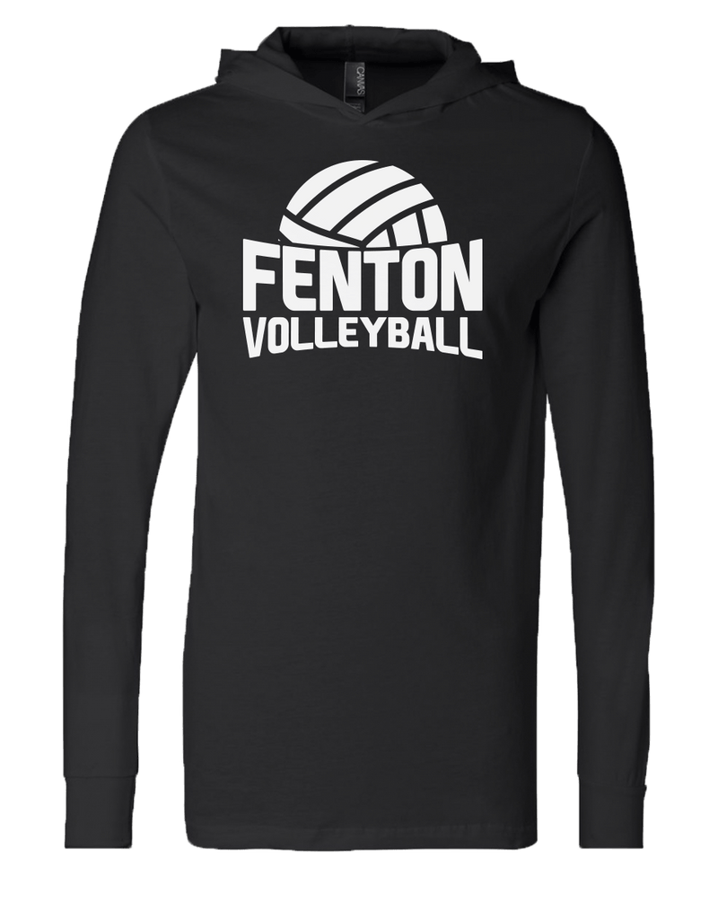 Fenton Volleyball - Unisex T-Shirt Hoody - Black - Bauman's Running & Walking Shop