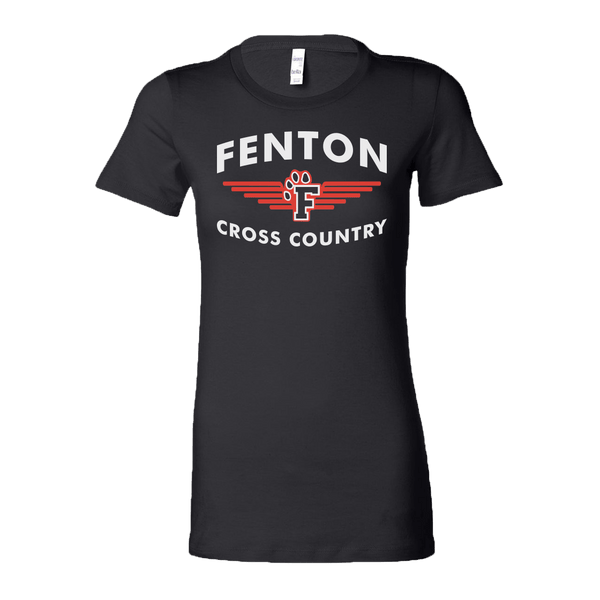 Fenton XC - Women's Tee - FXC Logo - Black - Bauman's Running & Walking Shop