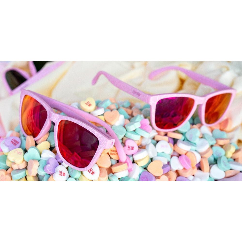 Goodr Carl's Got a Candy Heart On Valentine's Day Sunglasses - Bauman's Running & Walking Shop