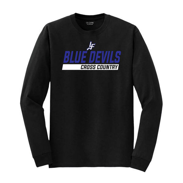 LFXC - Gildan DryBlend Long Sleeve Tee - Blue Devils XC - Bauman's Running & Walking Shop