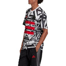 Men's Adidas Tan DNA Graphic no. 10 Jersey - Bauman's Running & Walking Shop