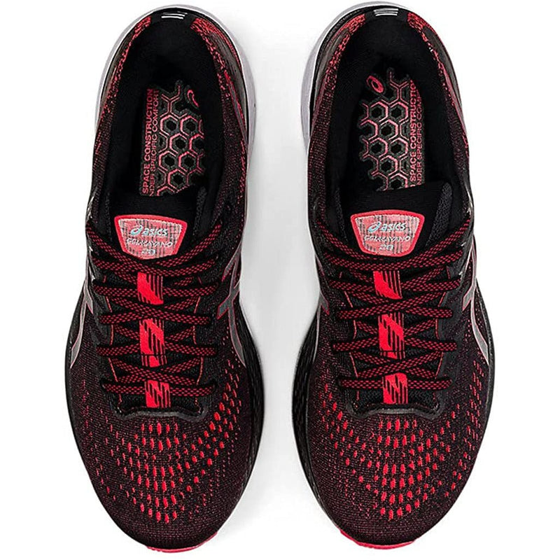 Men's ASICS Gel-Kayano 28 (Black/Electric Red) - Bauman's Running & Walking Shop