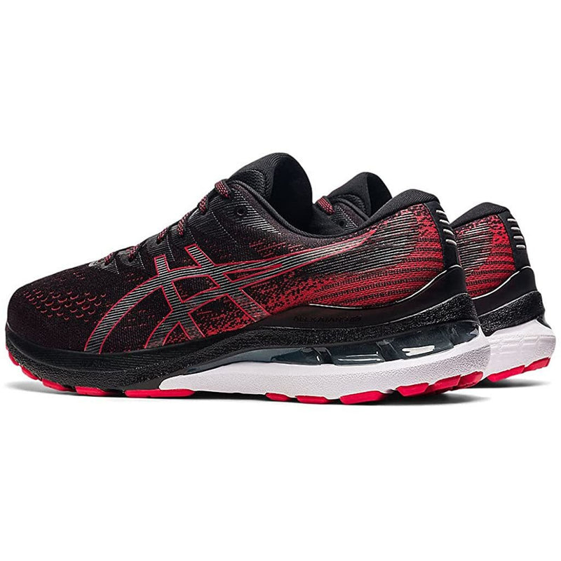 Men's ASICS Gel-Kayano 28 (Black/Electric Red) - Bauman's Running & Walking Shop