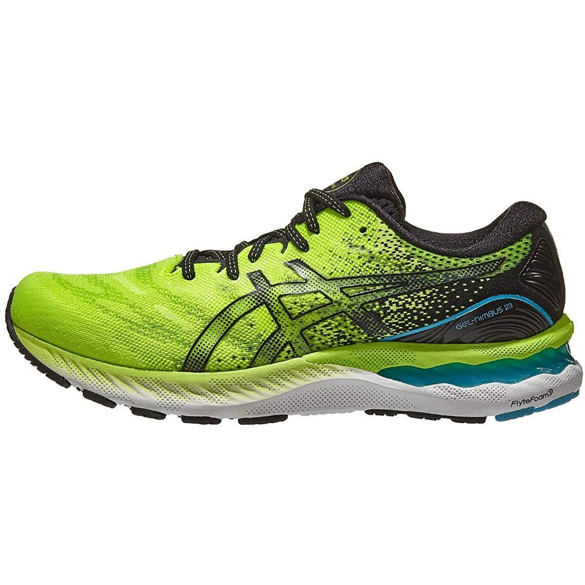 Men's ASICS Gel-Nimbus 23 (Hazard Green/Black) - Bauman's Running & Walking Shop