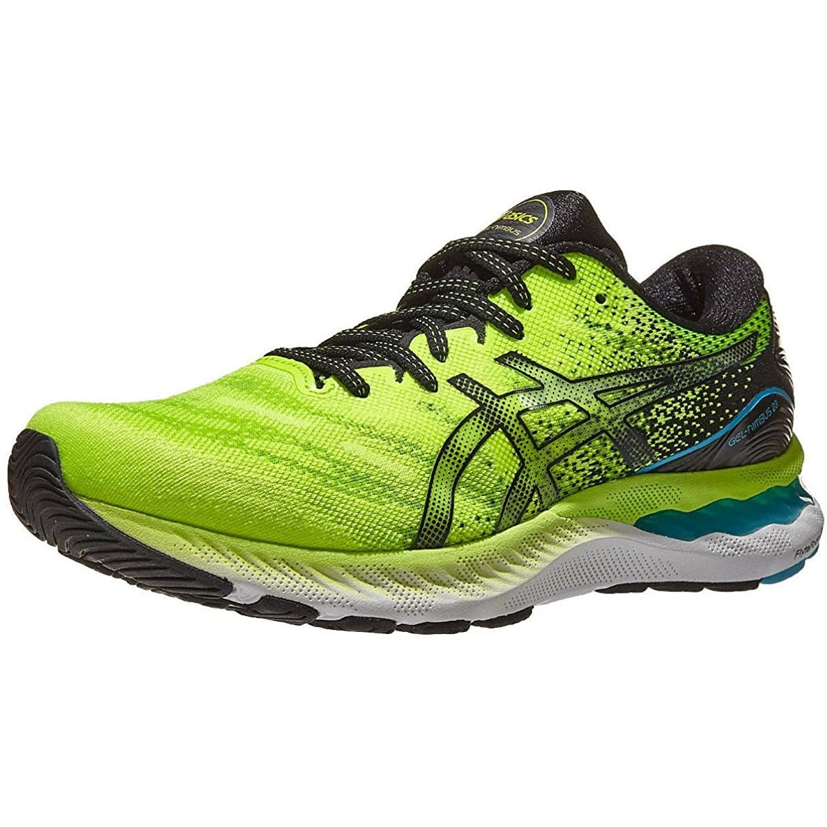 Men's ASICS Gel-Nimbus 23 (Hazard Green/Black) - Bauman's Running & Walking Shop