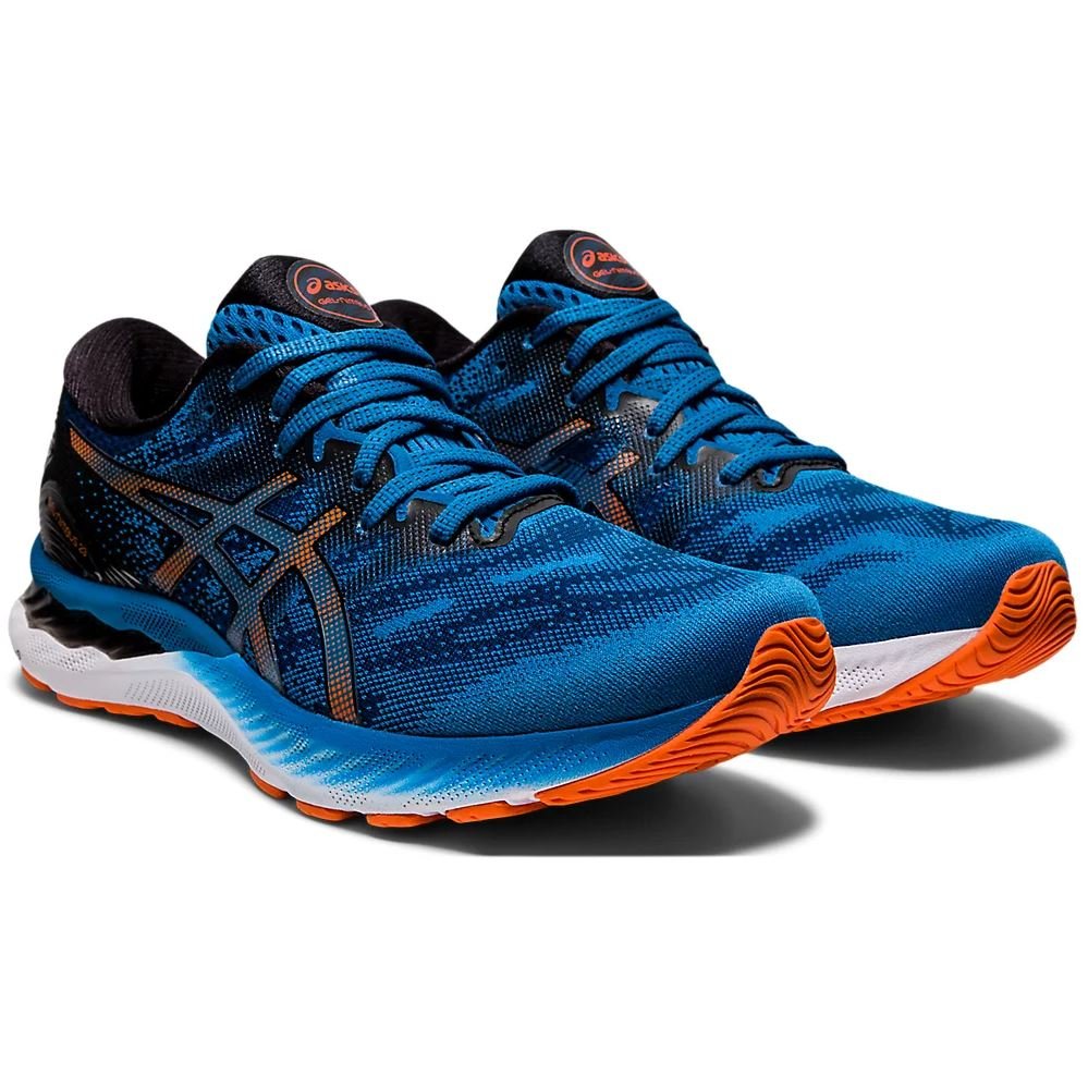 Men's ASICS GEL-NIMBUS 23 (Reborn Blue/Black) - Bauman's Running & Walking Shop