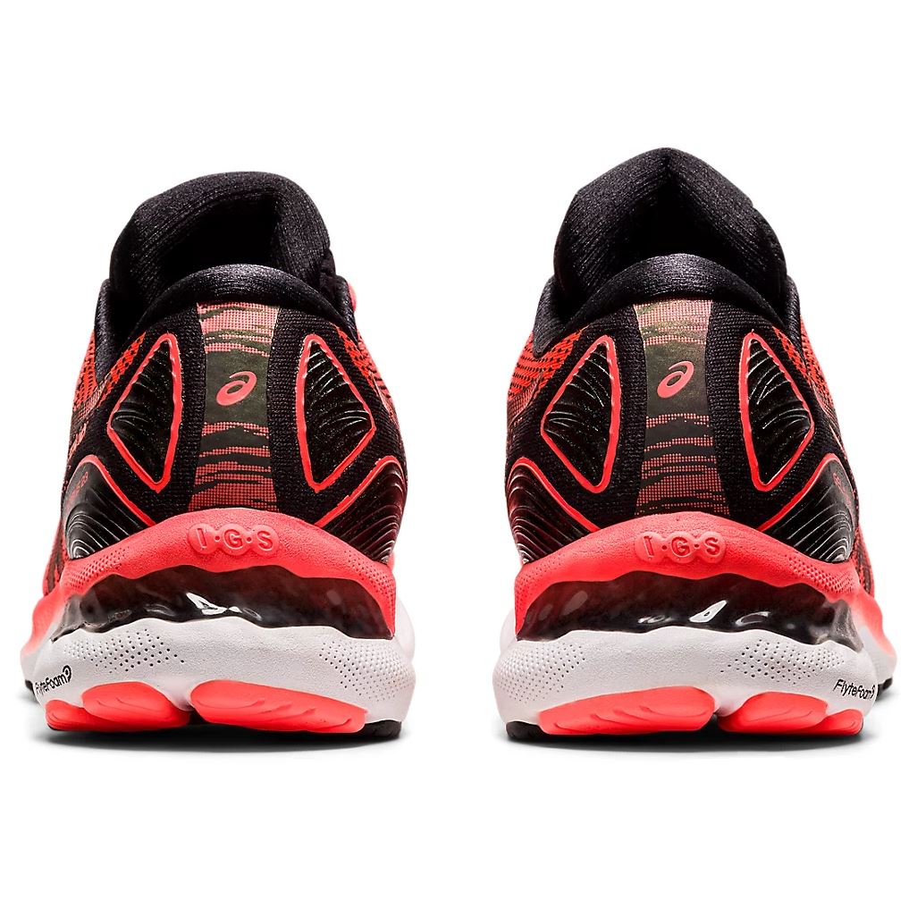 Men's ASICS Gel-Nimbus 23 Tokyo (Sunrise Red/Black) - Bauman's Running & Walking Shop