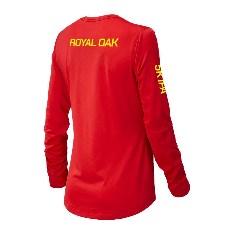 New Balance Women's Long Sleeve Tech Tee - RFB 5K IPA Race Team - Bauman's Running & Walking Shop