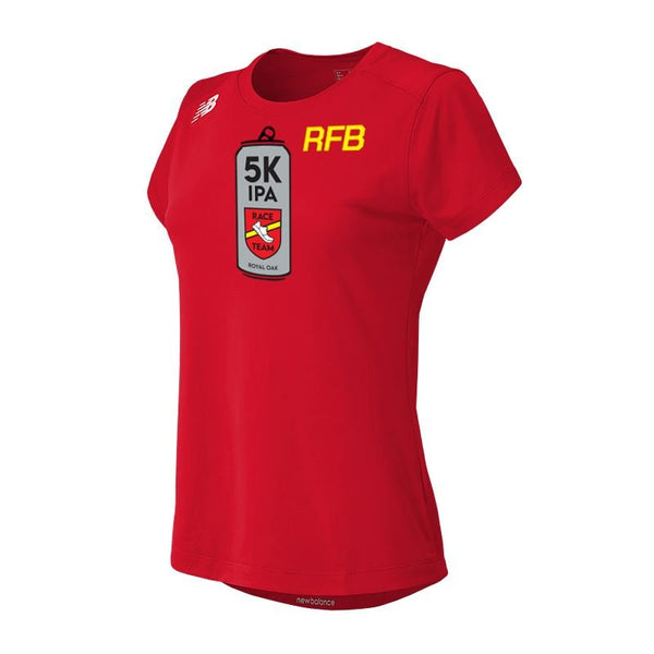 New Balance Women's Short Sleeve Tech Tee - RFB 5K IPA Race Team - Bauman's Running & Walking Shop
