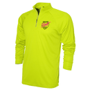 NEW!!! BAW Men's HI-VIZ Unisex 1/4 Zip - GFAC - Bauman's Running & Walking Shop