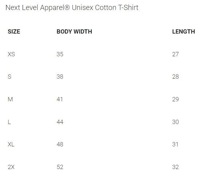 Next Level Apparel® Cotton Tee D1 - Bauman's Running & Walking Shop