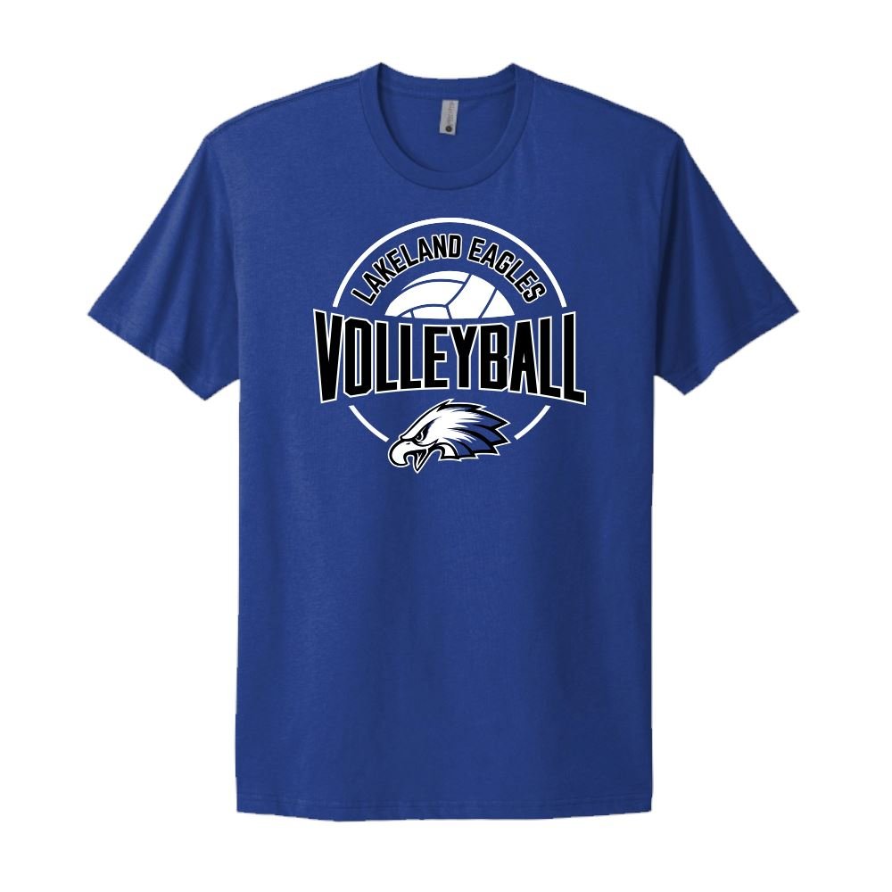 Next Level Unisex "Lakeland Volleyball" Cotton Tee - Bauman's Running & Walking Shop