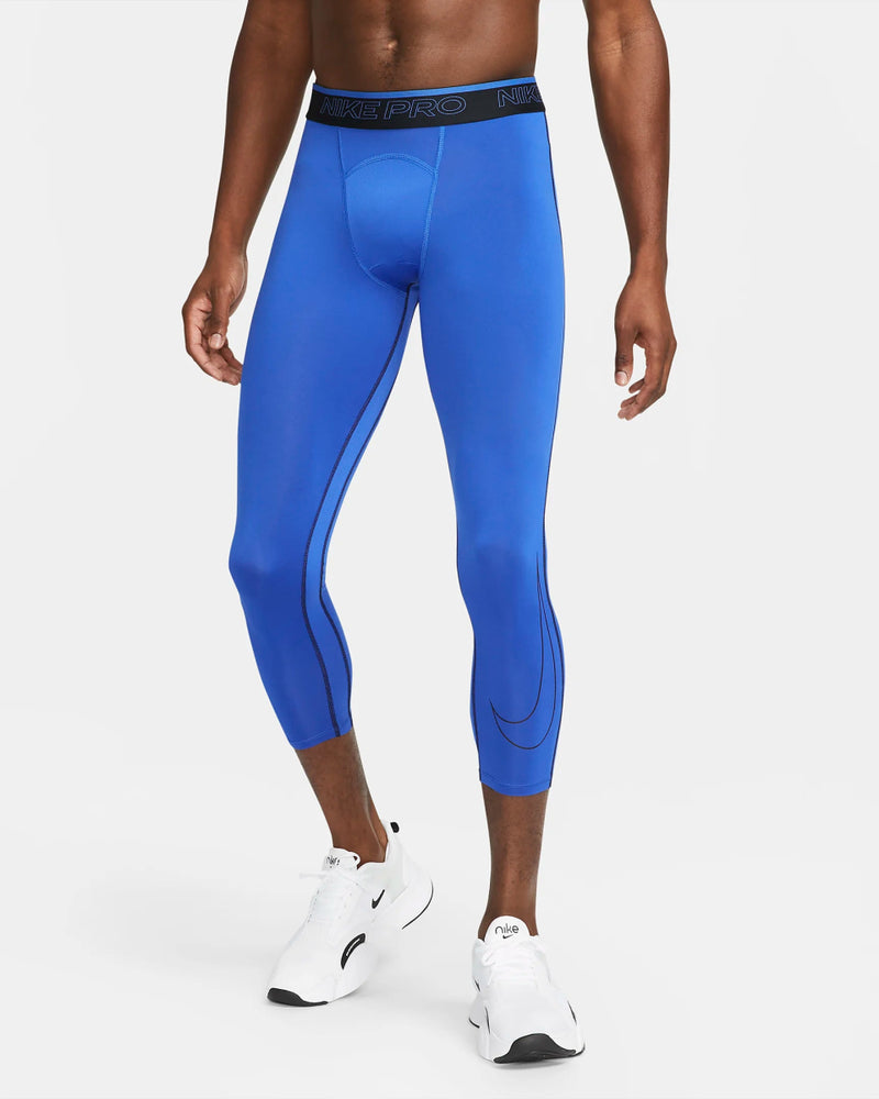 Nike Mens Leggings Blue Nike Men's Power Tech Running Tights Small