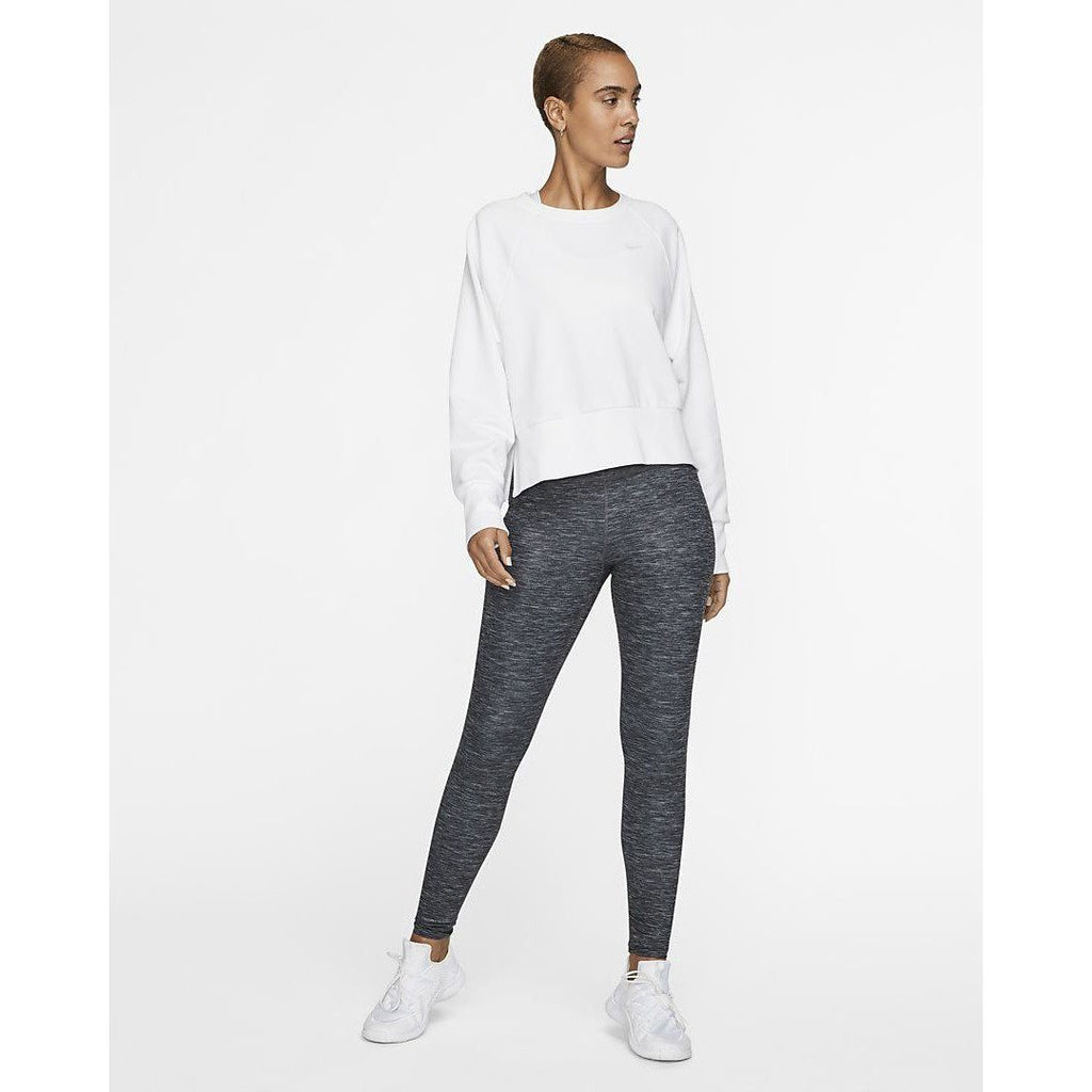 Nike One Mid-Rise 7/8 Leggings Iron Grey / White Ready for a workout or  down to chill—the Nike One Leggings are super versatile. The comfortable  design wicks sweat to help keep you