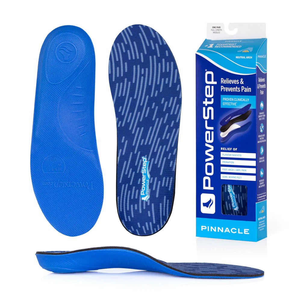 PowerStep Pinnacle Insoles | Plantar Fasciitis & Heel Pain Relief Orthotic - Bauman's Running & Walking Shop
